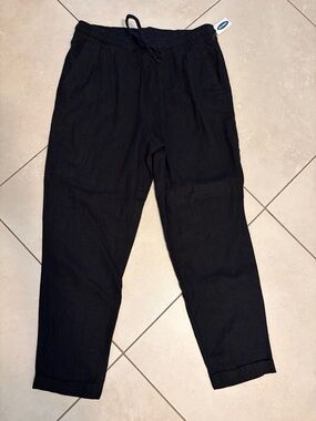 Women’s  Black Casual Drawstring Pants